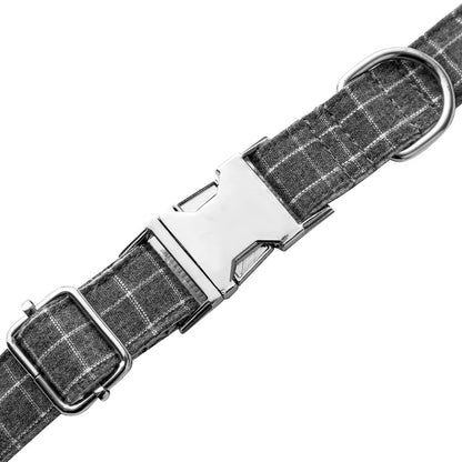 Plaid Bowtie Dog Collar