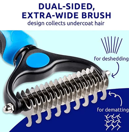 Double-Sided Grooming Brush
