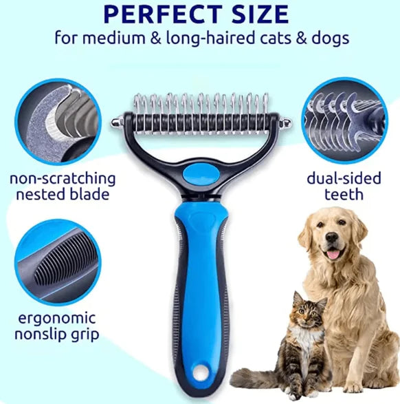 Double-Sided Grooming Brush